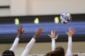 Graphic Hands Ball LMU volleyball vs. UCLA AUg. 27, 2016